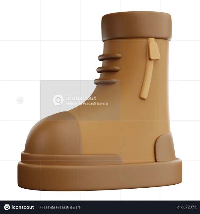 Bottes de randonnée  3D Icon