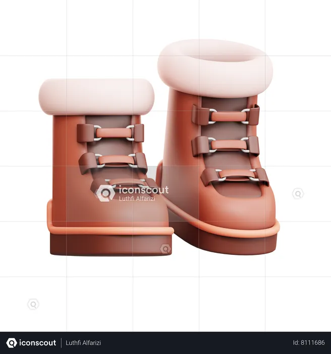 Bottes d'hiver  3D Icon