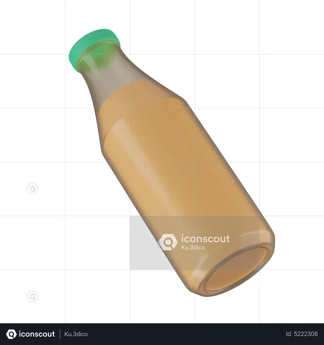 Bottle of yogurt  3D Icon