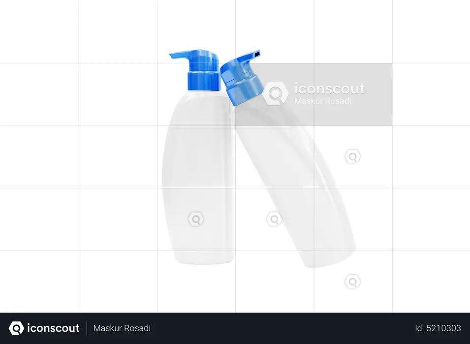 Bottle Soap Mockup  3D Icon