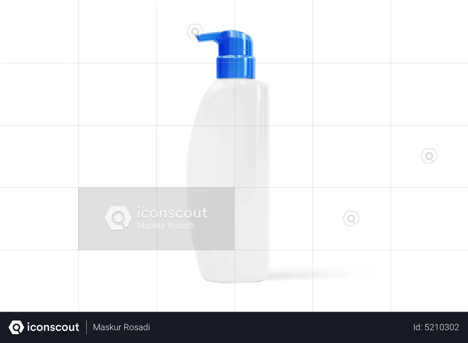 Bottle Soap Mockup  3D Icon