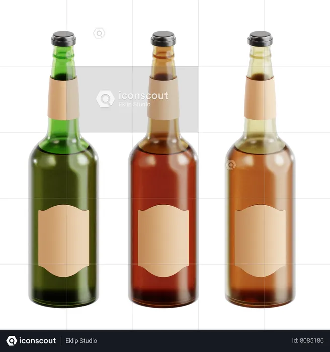 Bottles  3D Icon