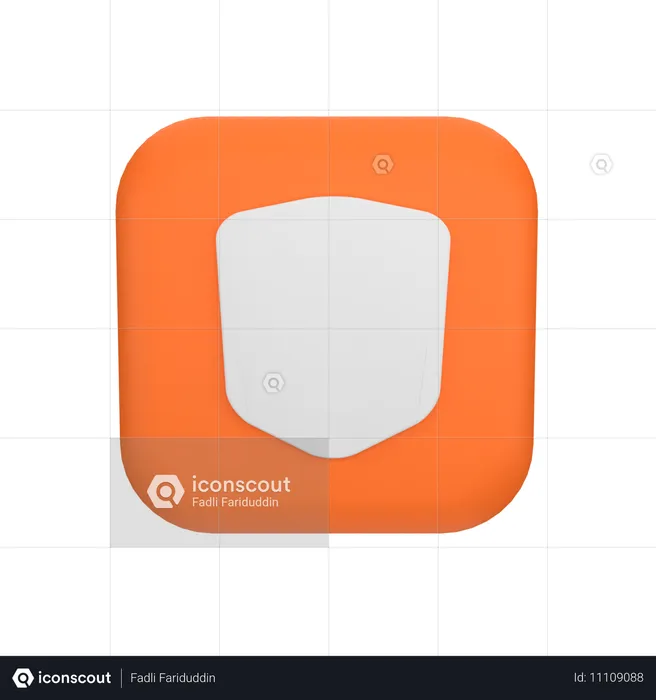 Bouclier  3D Icon