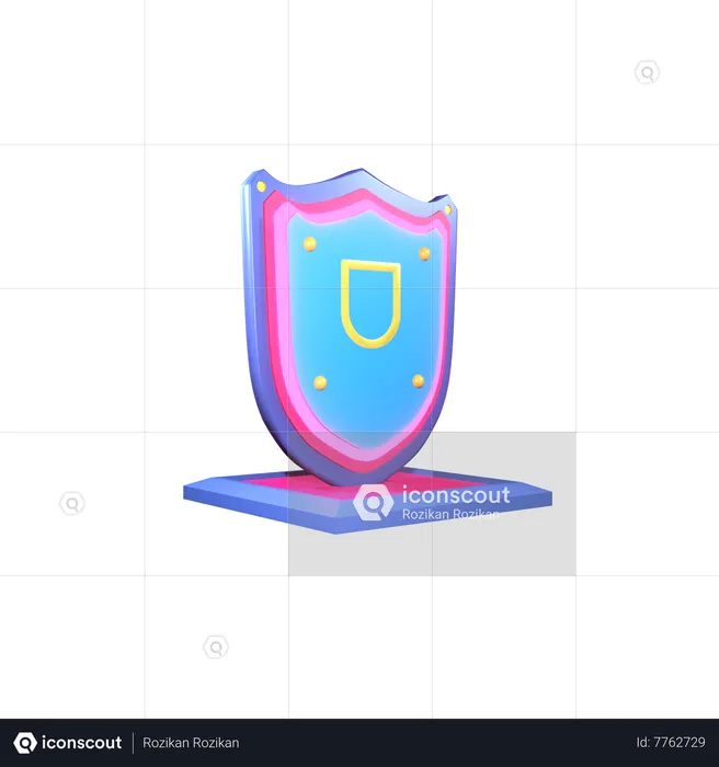 Bouclier  3D Icon