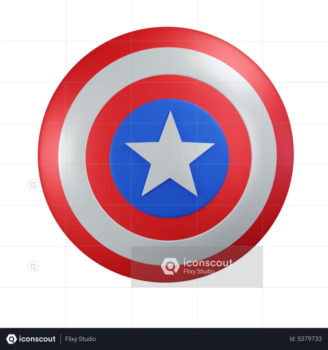 Bouclier Captain America  3D Icon