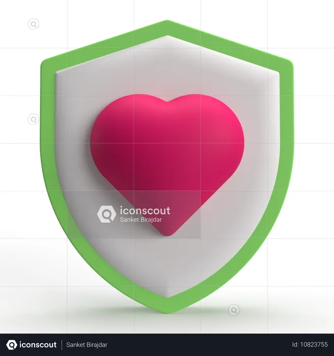 Bouclier d'amour  3D Icon