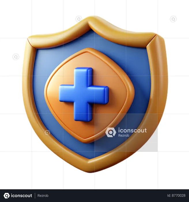 Bouclier d'assurance  3D Icon