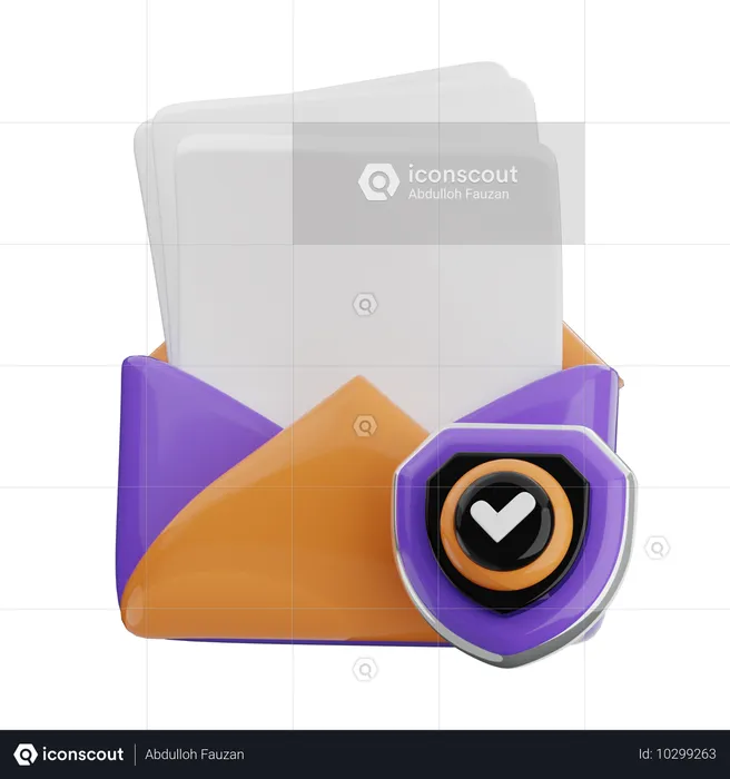 Bouclier de courrier  3D Icon