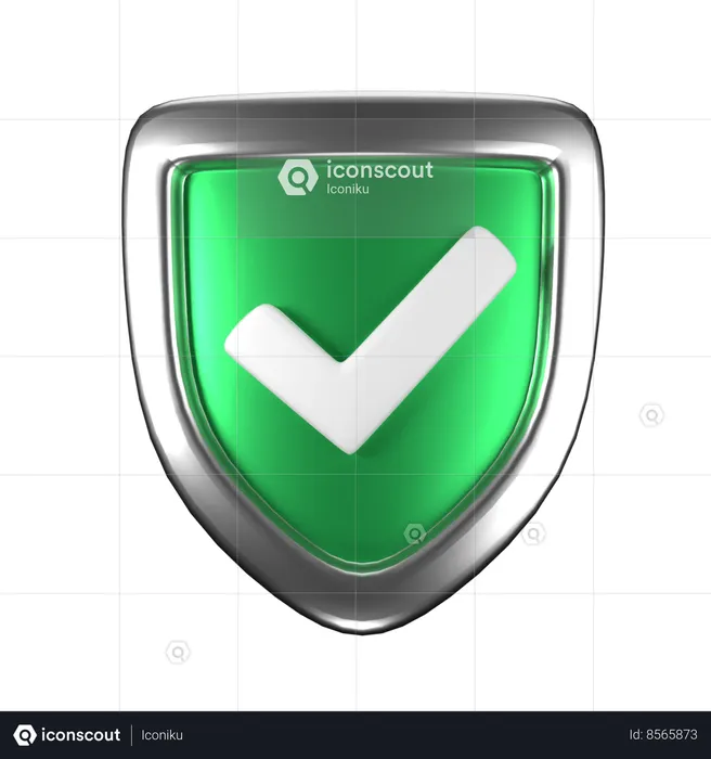 Bouclier de protection activé  3D Icon