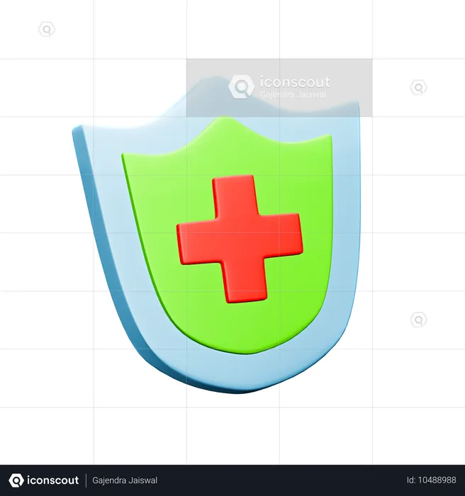 Bouclier médical  3D Icon