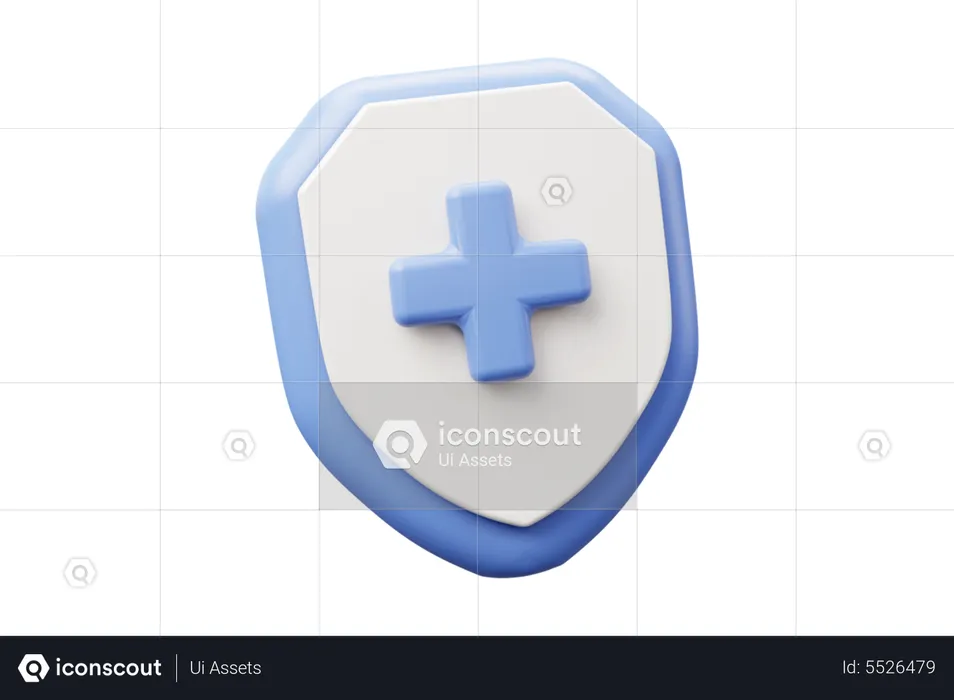 Bouclier médical  3D Icon