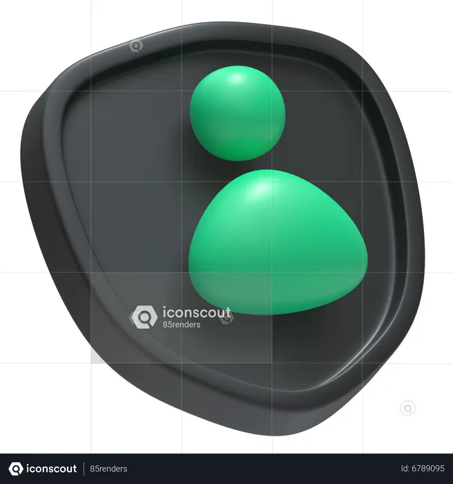 Bouclier utilisateur  3D Icon