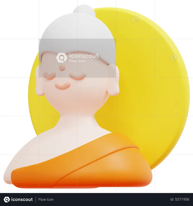 Bouddha  3D Icon