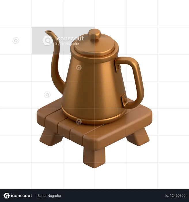 Bouilloire à café  3D Icon