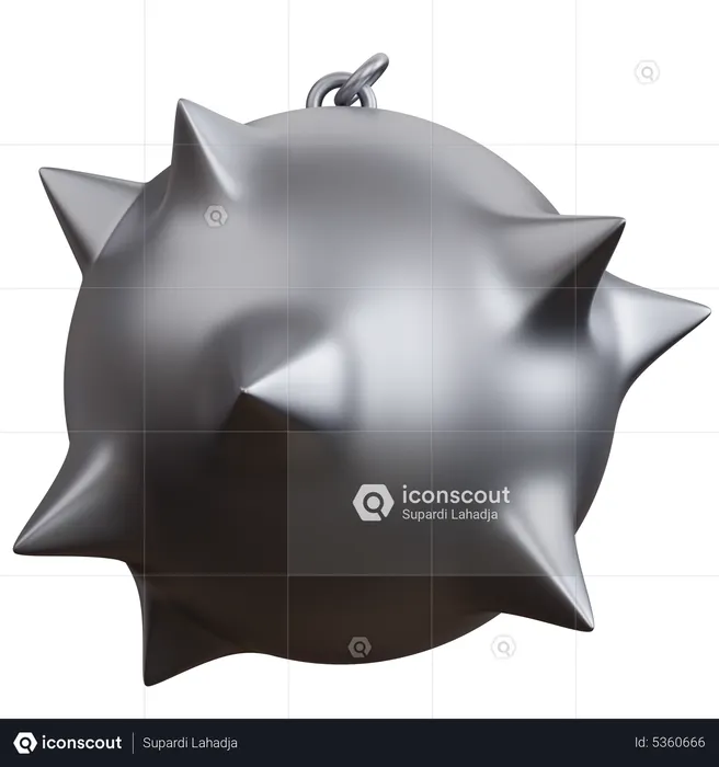 Boule de fer à pointes  3D Icon