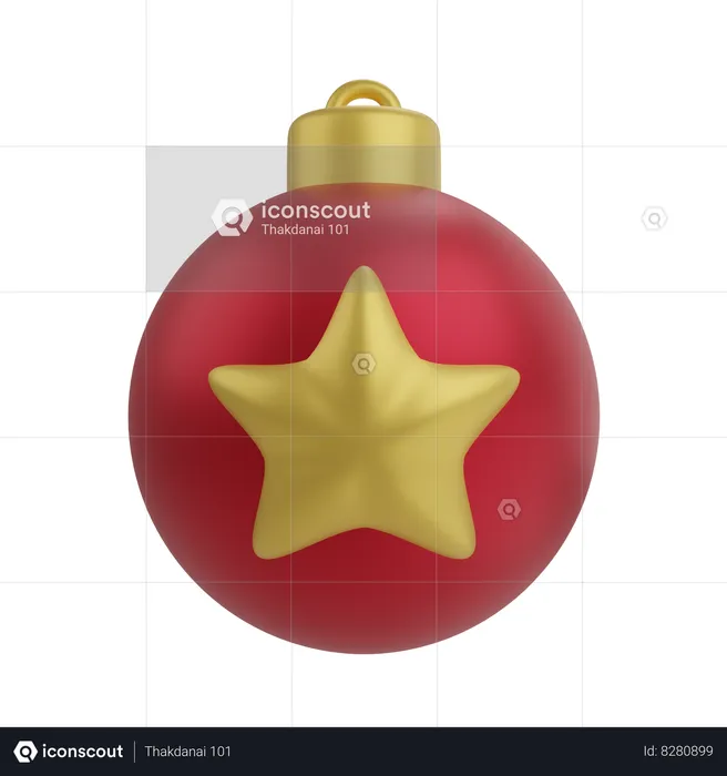 Boule de Noel  3D Icon