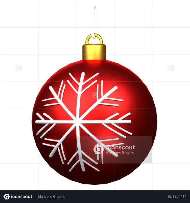 Boule de Noel  3D Icon