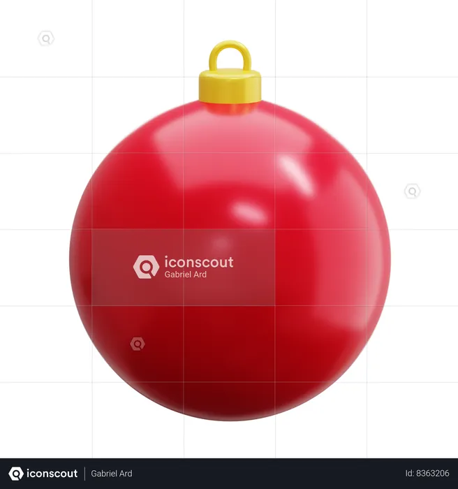 Boule de Noel  3D Icon