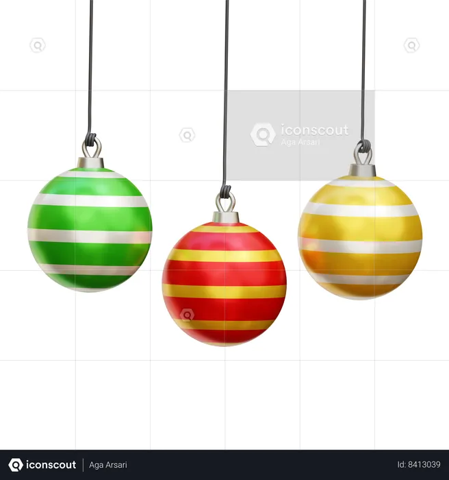 Boule de Noel  3D Icon