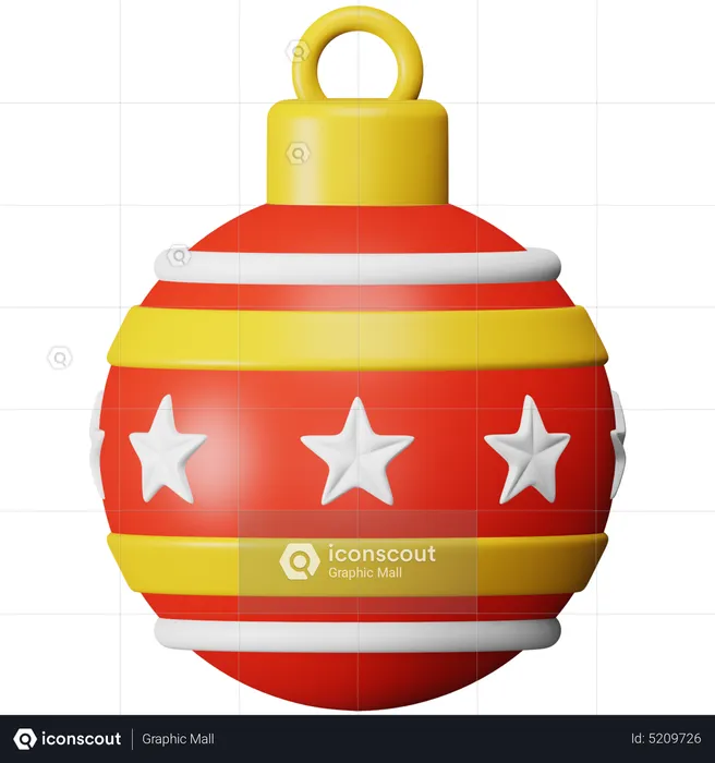 Boule de Noel  3D Icon