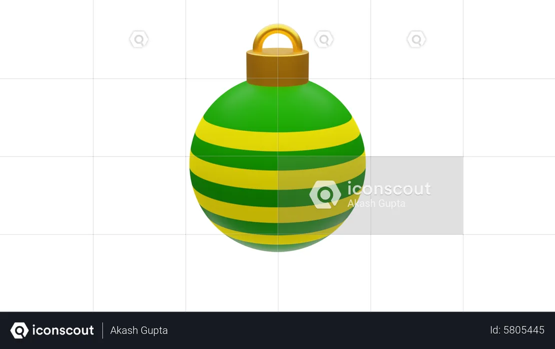 Boule de Noel  3D Icon