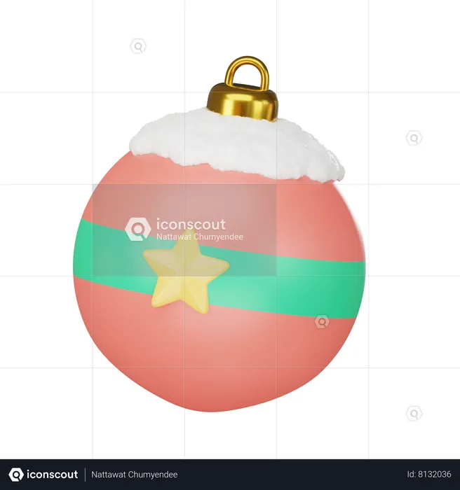 Boule de Noel  3D Icon