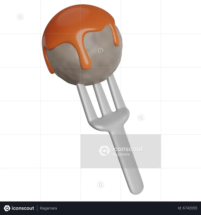 Boulette de viande  3D Icon