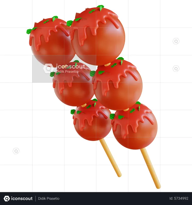 Boulettes de poulet  3D Icon