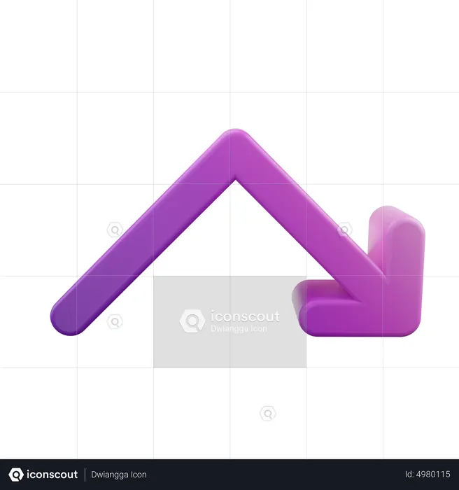 Bounce Right Arrow  3D Icon