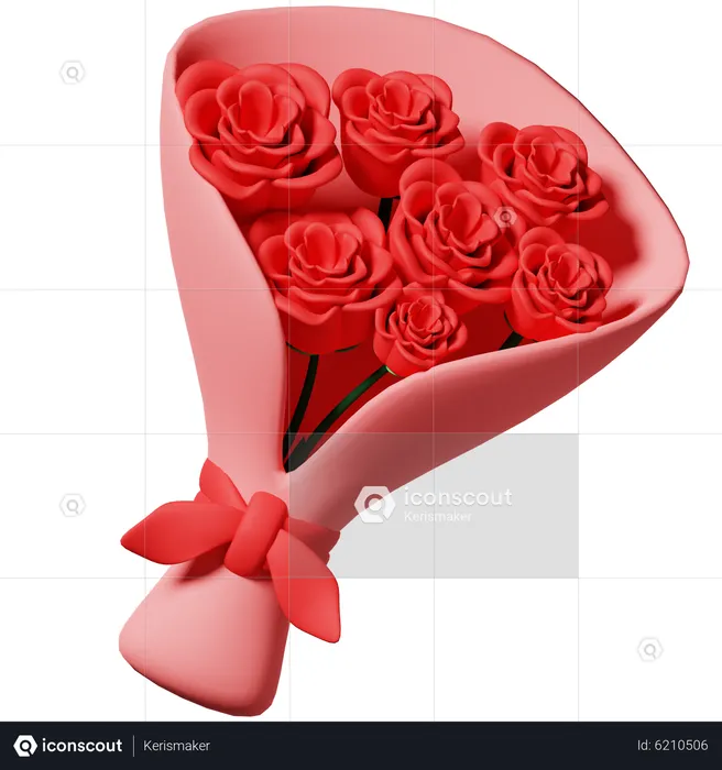 Bouquet  3D Icon