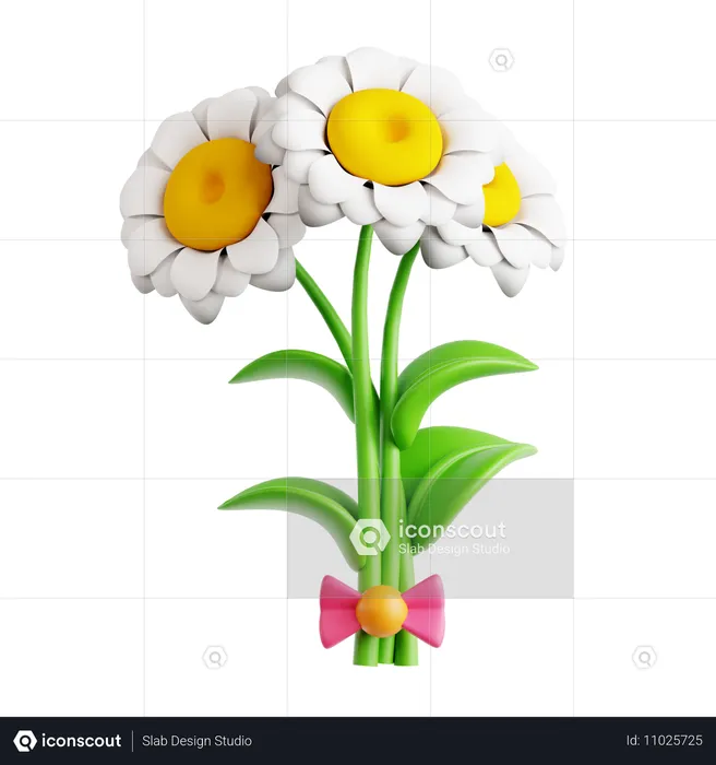 Bouquet de fleurs  3D Icon