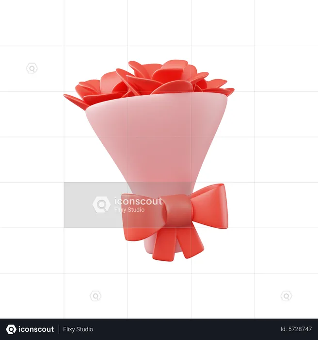 Bouquet Flower  3D Icon