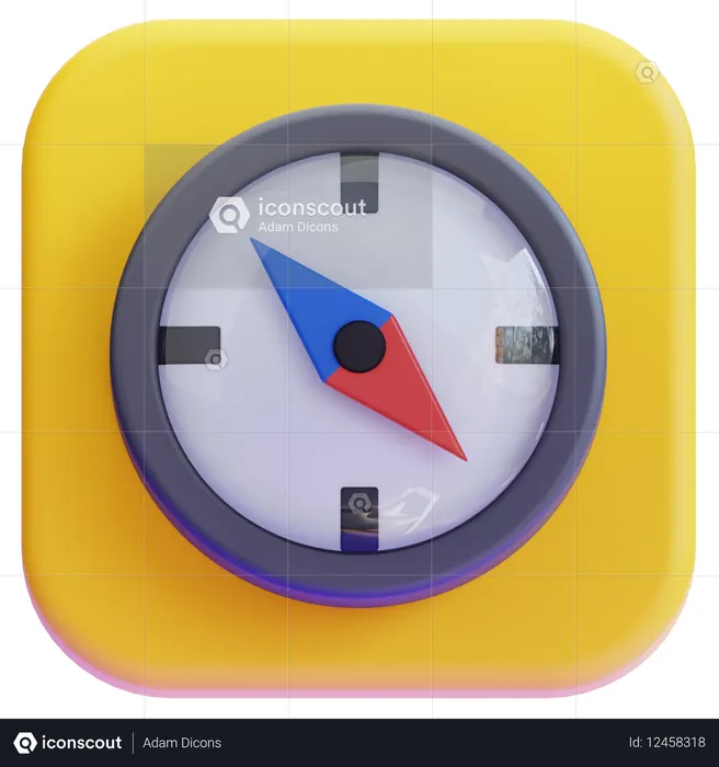 Boussole  3D Icon