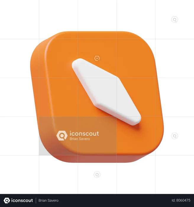 Boussole  3D Icon