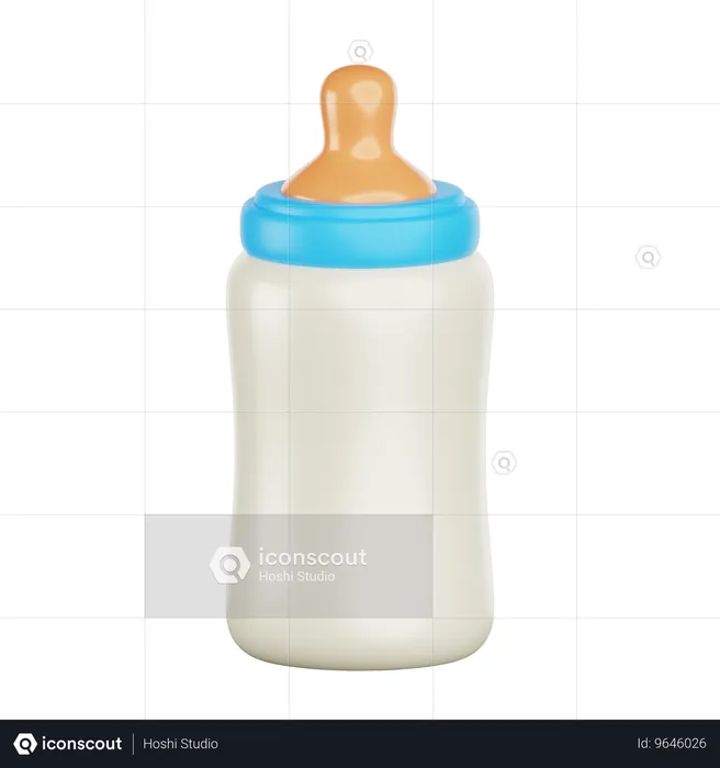 Bouteille de lait  3D Icon