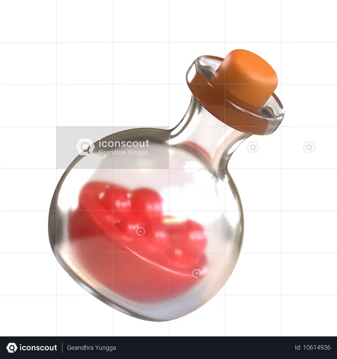 Bouteille de potions  3D Icon