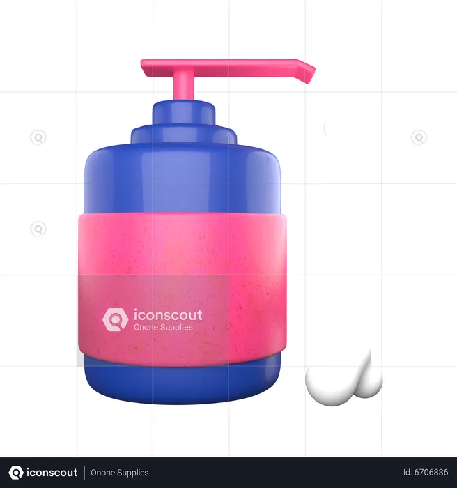 Bouteille de shampoing  3D Icon