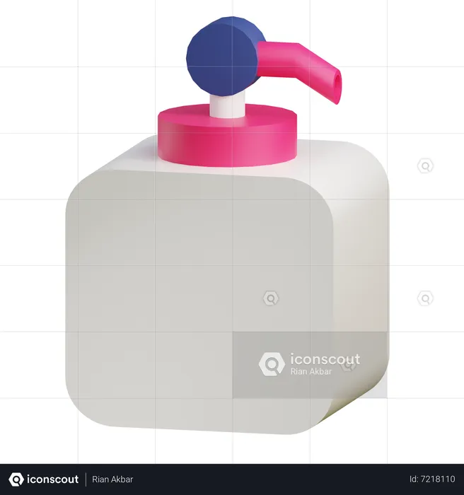 Bouteille de shampoing  3D Icon