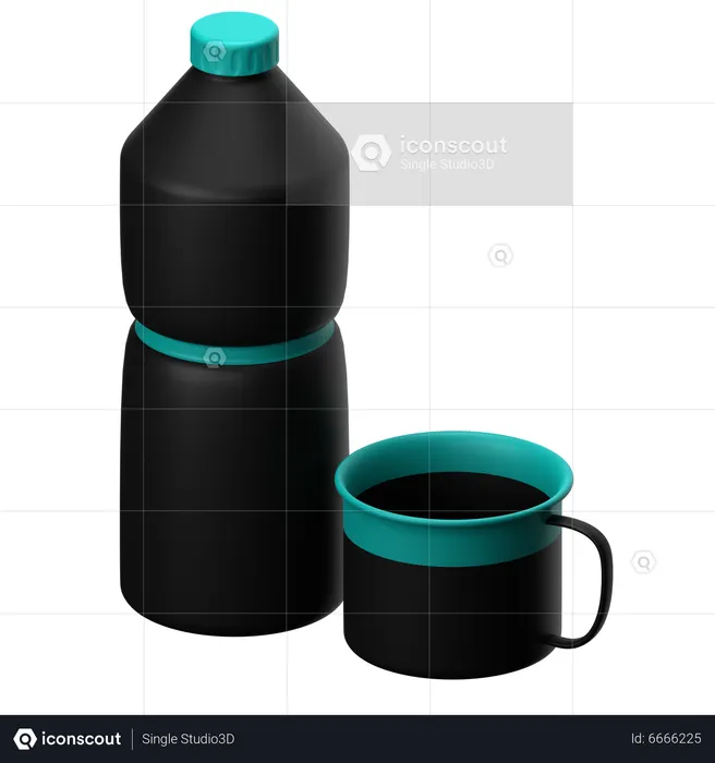 Bouteille thermos  3D Icon
