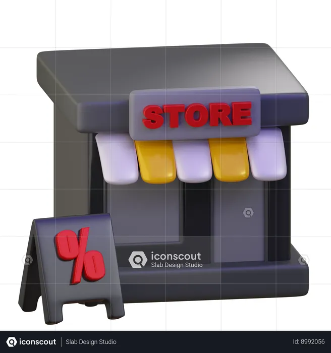 Magasin en ligne  3D Icon