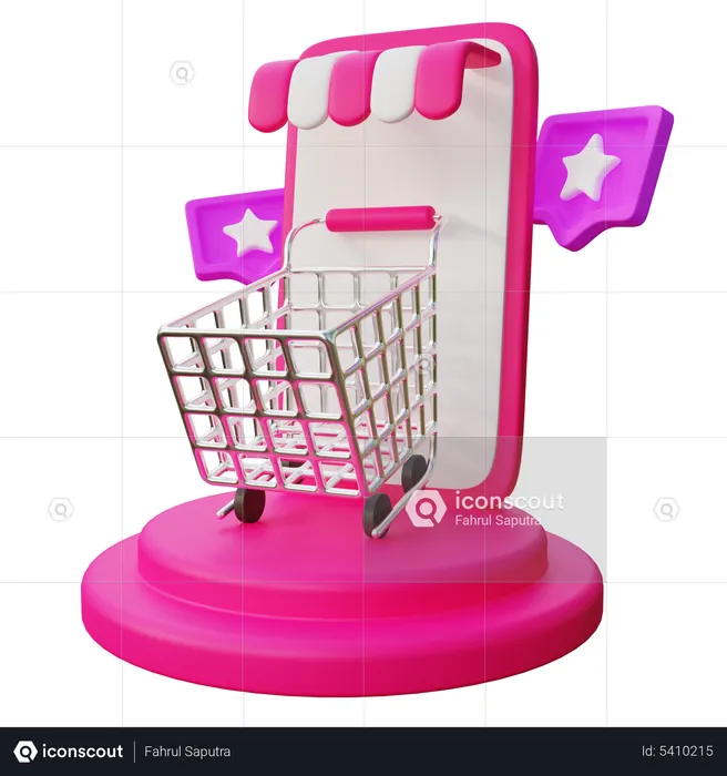 Magasin en ligne  3D Icon