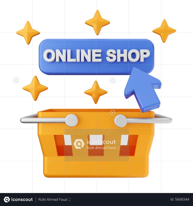 Magasin en ligne  3D Icon