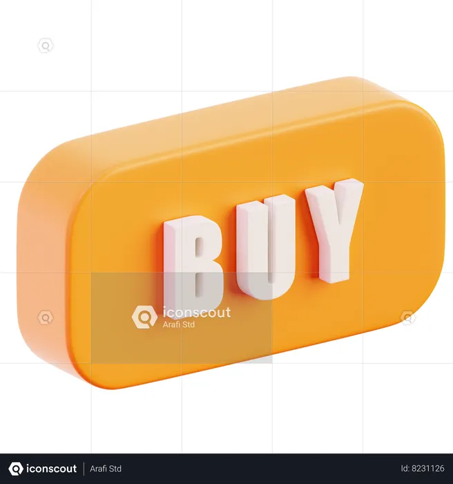 Bouton acheter  3D Icon