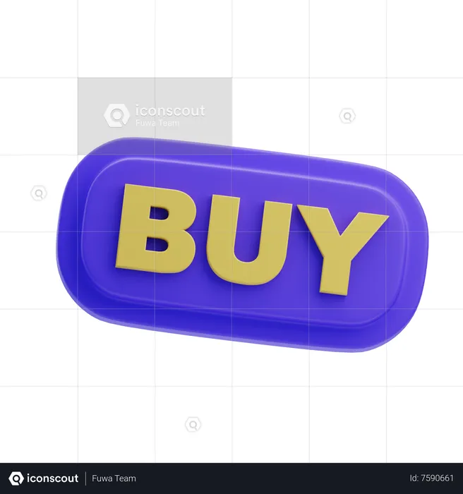 Bouton acheter  3D Icon