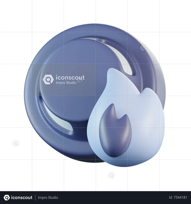 Bouton de tir  3D Icon