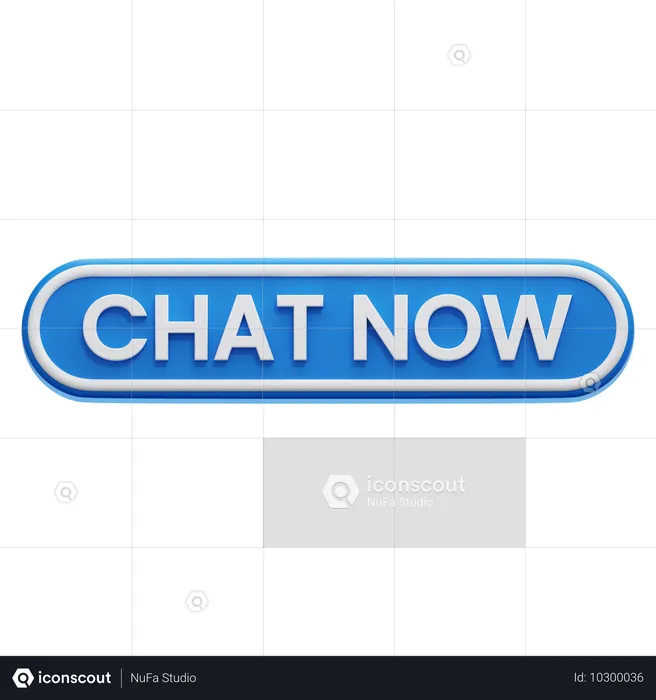 Bouton de discussion maintenant  3D Icon