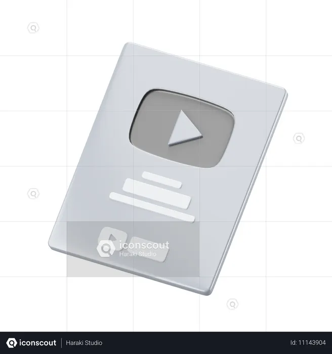 Bouton de lecture  3D Icon