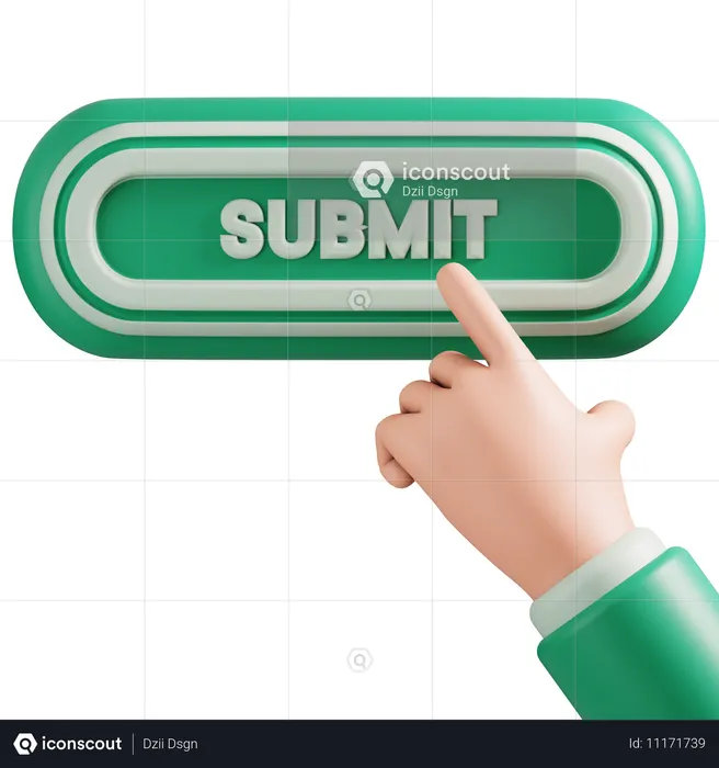 Bouton de soumission  3D Icon