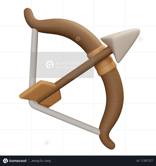 Bow And Arrow  3D Icon