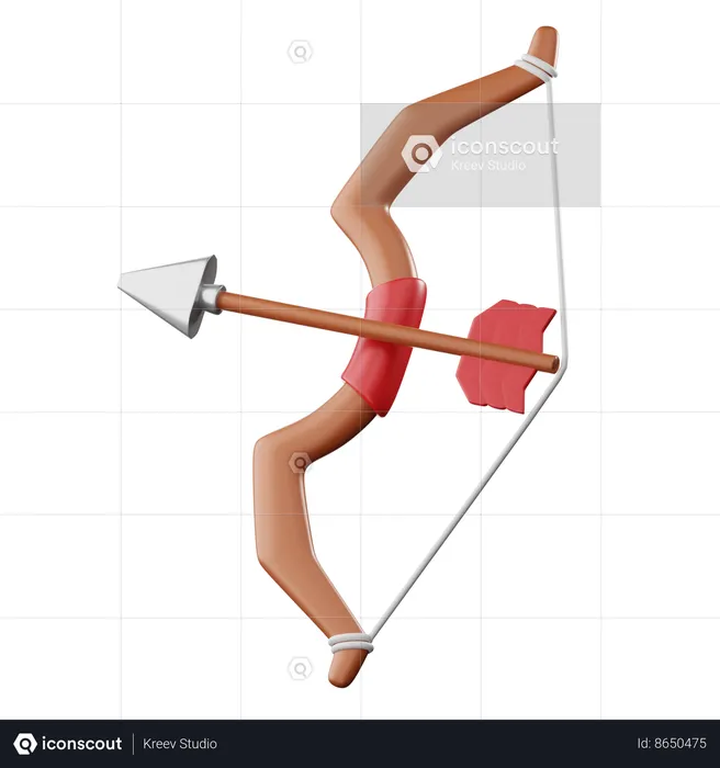 Bow And Arrow  3D Icon